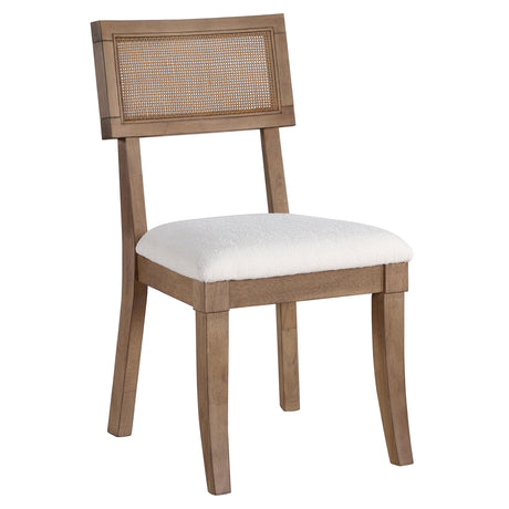  Steve Silver Furniture Colvin COL500NS Brown Cane Side Chair IMAGE 3