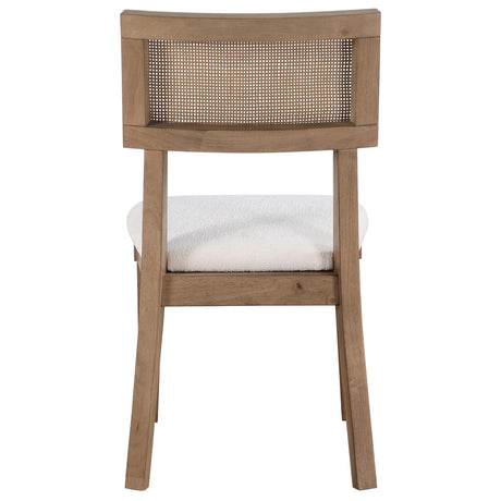  Steve Silver Furniture Colvin COL500NS Brown Cane Side Chair IMAGE 6