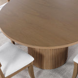 Steve Silver Furniture Colvin COL500N-TTTB 52" Round Dining Table, Brown IMAGE 3