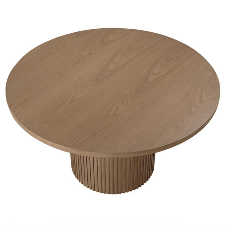  Steve Silver Furniture Colvin COL500N-TTTB 52" Round Dining Table, Brown IMAGE 4