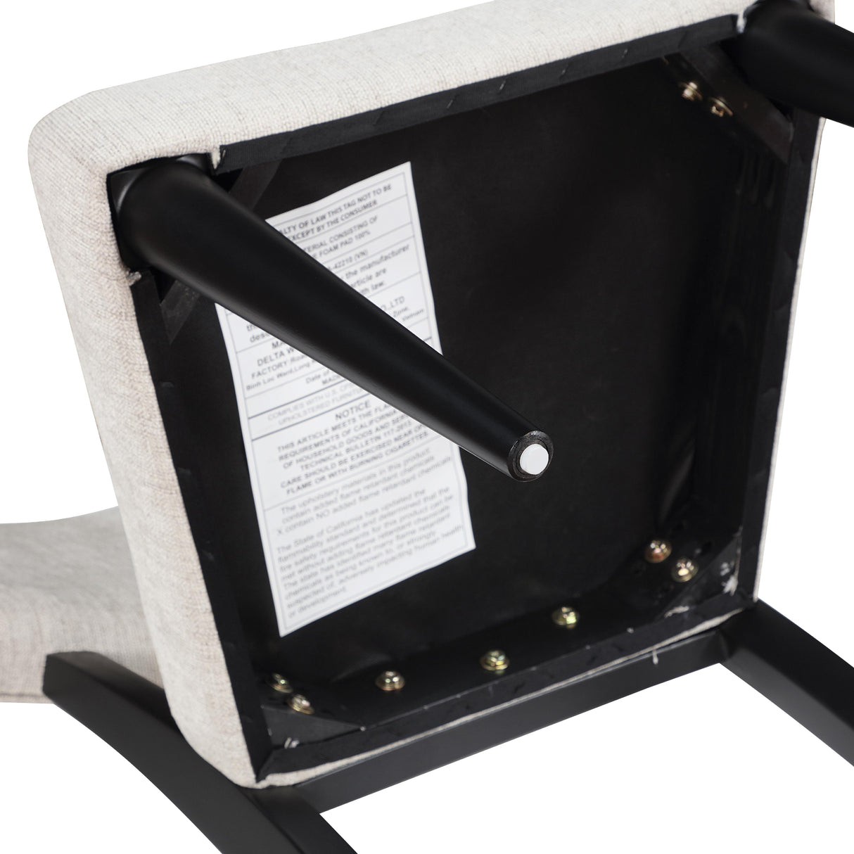  Steve Silver Furniture Colvin COL600KS Black Side Chair IMAGE 8
