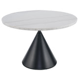  Steve Silver Furniture Conrad CD480-DTB-WBK Black Base Dining Table IMAGE 1