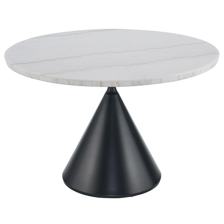  Steve Silver Furniture Conrad CD480-DTB-WBK Black Base Dining Table IMAGE 1