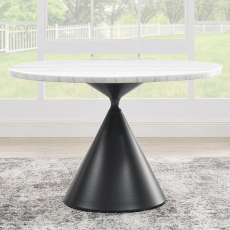  Steve Silver Furniture Conrad CD480-DTB-WBK Black Base Dining Table IMAGE 4