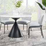  Steve Silver Furniture Conrad CD480-DTB-WBK Black Base Dining Table IMAGE 7