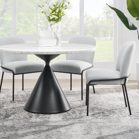 Steve Silver Furniture Conrad CD480-DTB-WBK Black Base Dining Table IMAGE 7