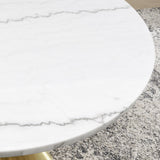  Steve Silver Furniture Conrad CD480-DTB-WGD Gold Base Dining Table IMAGE 2