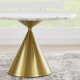  Steve Silver Furniture Conrad CD480-DTB-WGD Gold Base Dining Table IMAGE 5