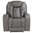  Steve Silver Furniture Daniel DAE800C Triple Pwr Leather Theater Recliner IMAGE 1