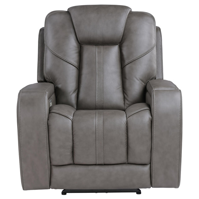  Steve Silver Furniture Daniel DAE800C Triple Pwr Leather Theater Recliner IMAGE 1