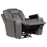  Steve Silver Furniture Daniel DAE800C Triple Pwr Leather Theater Recliner IMAGE 4