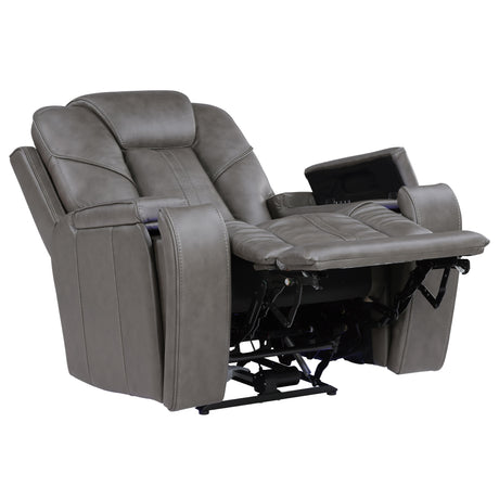  Steve Silver Furniture Daniel DAE800C Triple Pwr Leather Theater Recliner IMAGE 4
