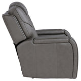  Steve Silver Furniture Daniel DAE800C Triple Pwr Leather Theater Recliner IMAGE 5