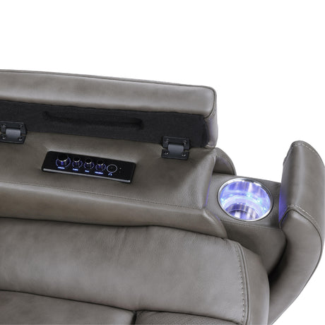  Steve Silver Furniture Daniel DAE800C Triple Pwr Leather Theater Recliner IMAGE 8