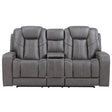  Steve Silver Furniture Daniel DAE800L Triple Pwr Leather Theater Love IMAGE 1