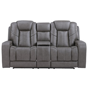  Steve Silver Furniture Daniel DAE800L Triple Pwr Leather Theater Love IMAGE 1