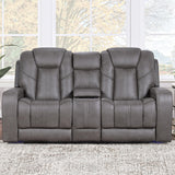  Steve Silver Furniture Daniel DAE800L Triple Pwr Leather Theater Love IMAGE 10