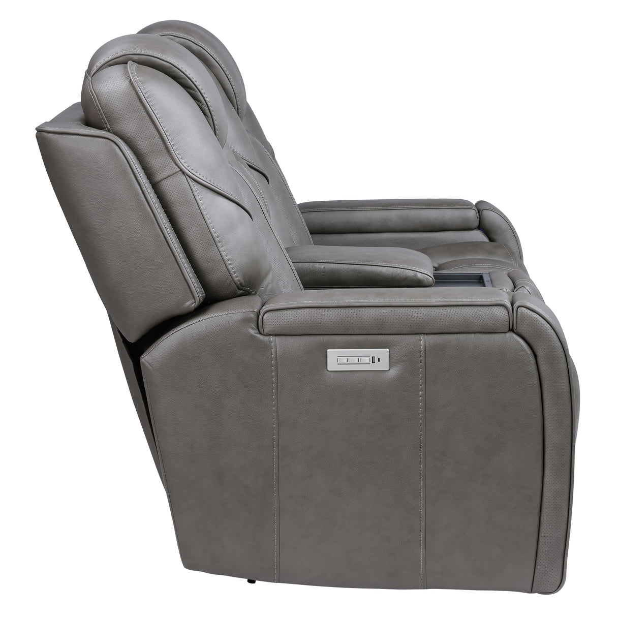  Steve Silver Furniture Daniel DAE800L Triple Pwr Leather Theater Love IMAGE 5
