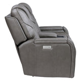  Steve Silver Furniture Daniel DAE800L Triple Pwr Leather Theater Love IMAGE 5