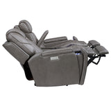  Steve Silver Furniture Daniel DAE800L Triple Pwr Leather Theater Love IMAGE 6