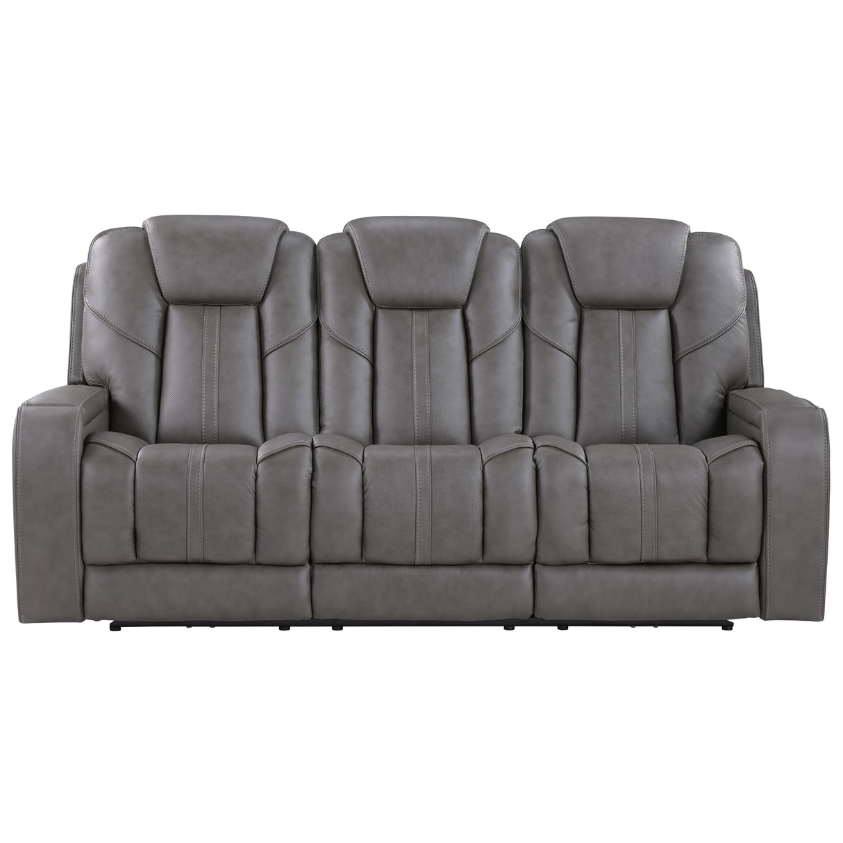  Steve Silver Furniture Daniel DAE800S Triple Power Leather Theater Sofa IMAGE 1