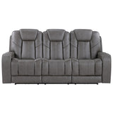  Steve Silver Furniture Daniel DAE800S Triple Power Leather Theater Sofa IMAGE 1
