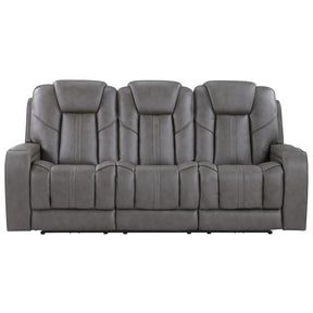  Steve Silver Furniture Daniel DAE800S Triple Power Leather Theater Sofa IMAGE 1