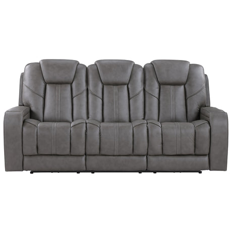  Steve Silver Furniture Daniel DAE800S Triple Power Leather Theater Sofa IMAGE 1