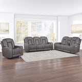  Steve Silver Furniture Daniel DAE800S Triple Power Leather Theater Sofa IMAGE 15