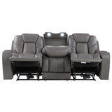  Steve Silver Furniture Daniel DAE800S Triple Power Leather Theater Sofa IMAGE 2