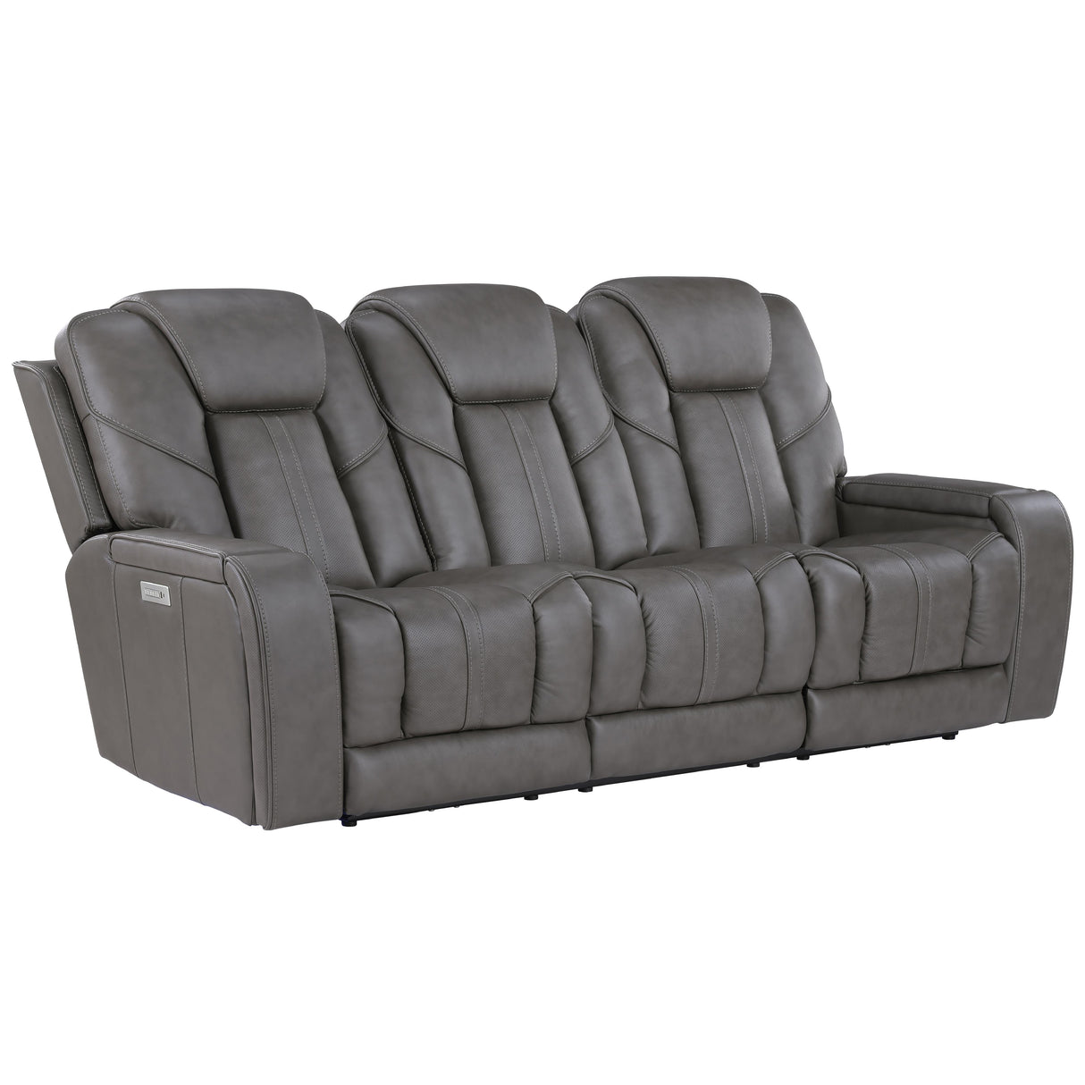  Steve Silver Furniture Daniel DAE800S Triple Power Leather Theater Sofa IMAGE 3