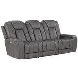  Steve Silver Furniture Daniel DAE800S Triple Power Leather Theater Sofa IMAGE 3