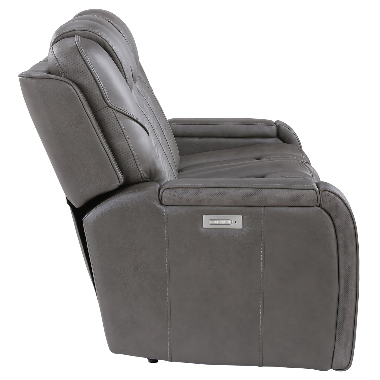 Steve Silver Furniture Daniel DAE800S Triple Power Leather Theater Sofa IMAGE 5