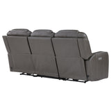  Steve Silver Furniture Daniel DAE800S Triple Power Leather Theater Sofa IMAGE 7