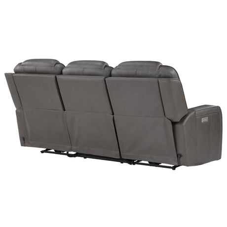  Steve Silver Furniture Daniel DAE800S Triple Power Leather Theater Sofa IMAGE 7