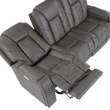  Steve Silver Furniture Daniel DAE800S Triple Power Leather Theater Sofa IMAGE 8