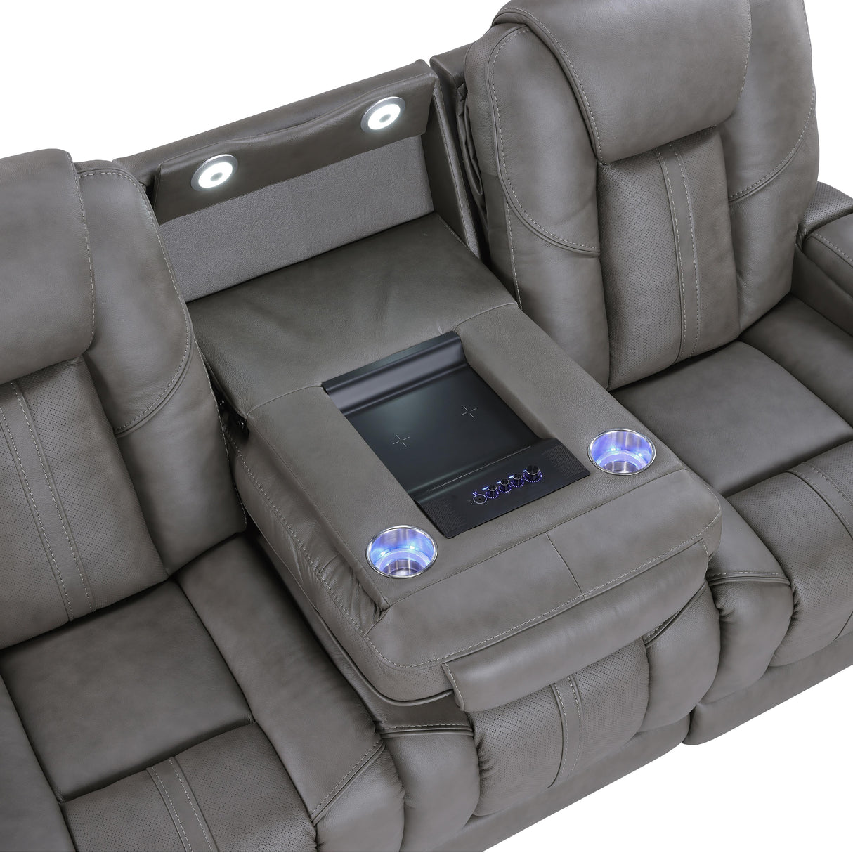  Steve Silver Furniture Daniel DAE800S Triple Power Leather Theater Sofa IMAGE 9