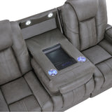  Steve Silver Furniture Daniel DAE800S Triple Power Leather Theater Sofa IMAGE 9