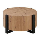  Steve Silver Furniture Darcie DR200RC Faux Wood Round Cocktail Table IMAGE 1
