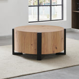  Steve Silver Furniture Darcie DR200RC Faux Wood Round Cocktail Table IMAGE 7