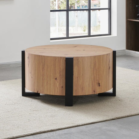  Steve Silver Furniture Darcie DR200RC Faux Wood Round Cocktail Table IMAGE 7