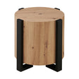  Steve Silver Furniture Darcie DR200RE Faux Wood Round End Table IMAGE 1