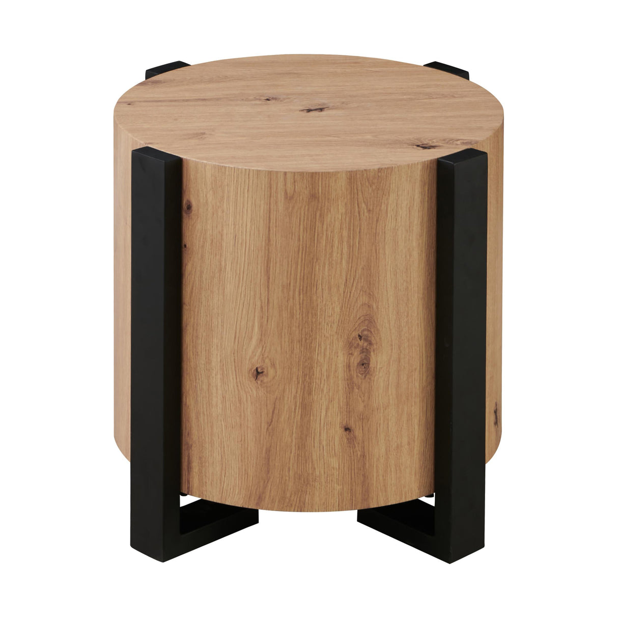  Steve Silver Furniture Darcie DR200RE Faux Wood Round End Table IMAGE 1