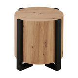  Steve Silver Furniture Darcie DR200RE Faux Wood Round End Table IMAGE 1