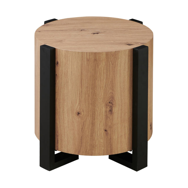 Steve Silver Furniture Darcie DR200RE Faux Wood Round End Table IMAGE 1