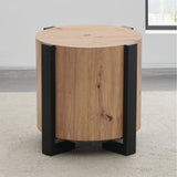  Steve Silver Furniture Darcie DR200RE Faux Wood Round End Table IMAGE 4
