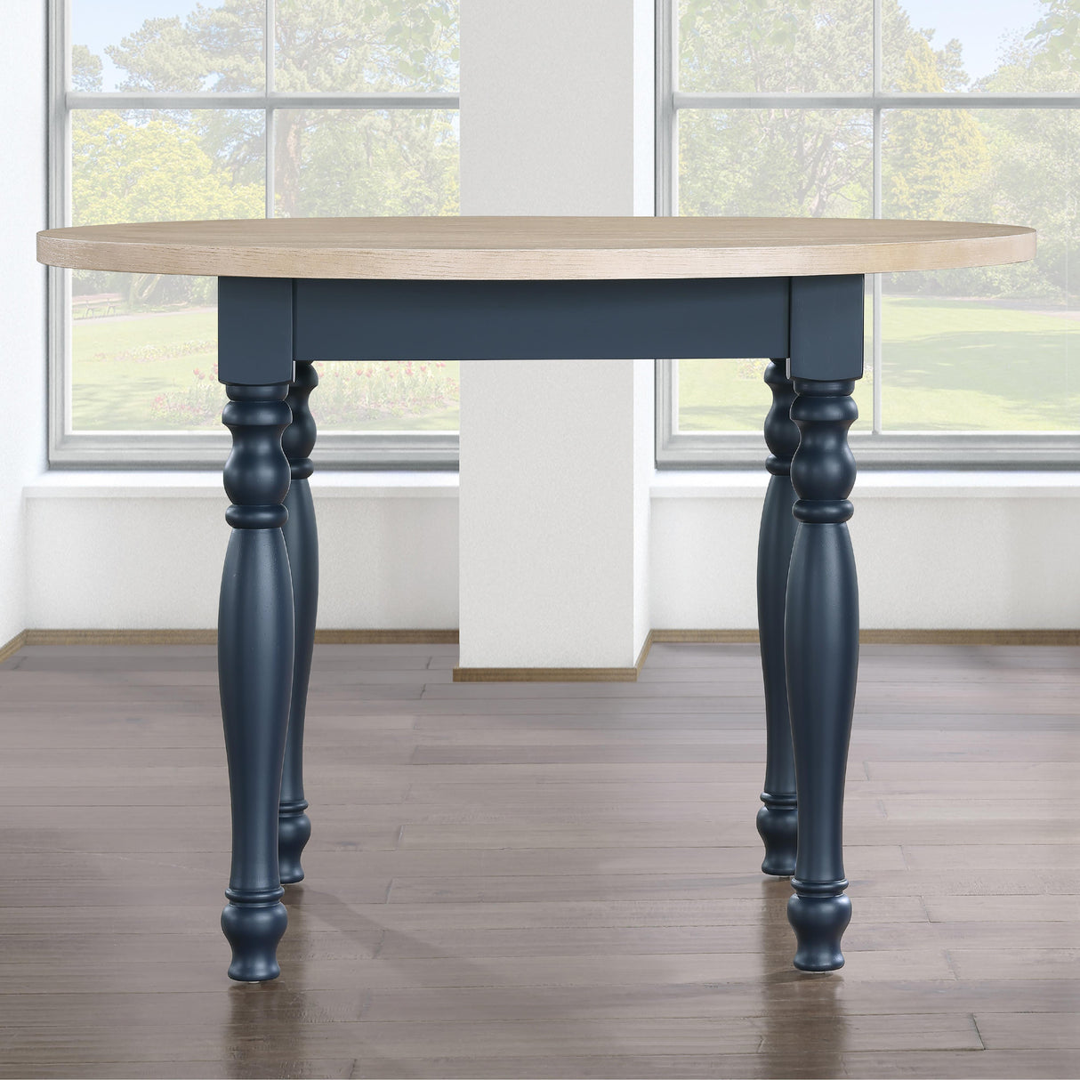  Steve Silver Furniture Darcy DAR4242BT Blue Round Table IMAGE 6