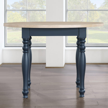  Steve Silver Furniture Darcy DAR4242BT Blue Round Table IMAGE 6
