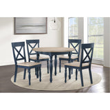  Steve Silver Furniture Darcy DAR4242BT Blue Round Table IMAGE 8