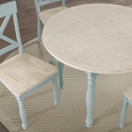  Steve Silver Furniture Darcy DAR4242ET Green Round Table IMAGE 5